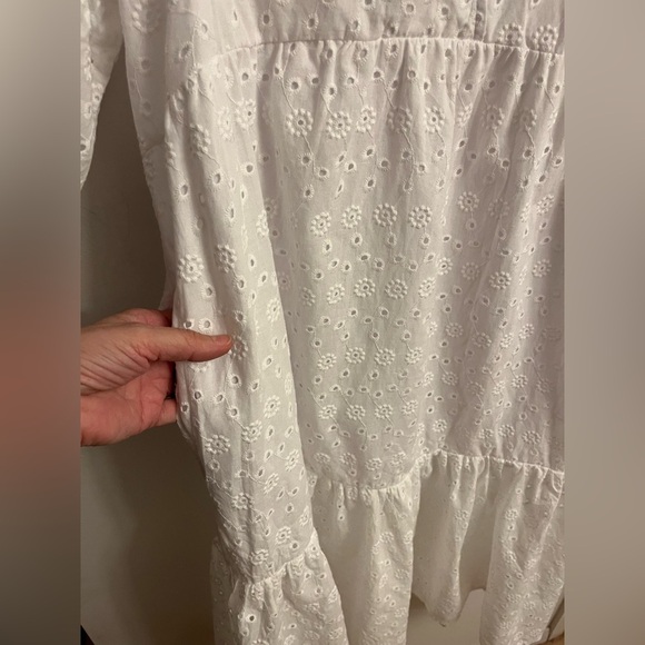 Mexx dress white eyelet Large - Picture 6 of 11